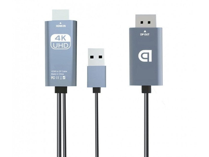 Simplecom TH201 HDMI to DisplayPort Active Converter Cable 4K@60hz USB Powered 2M