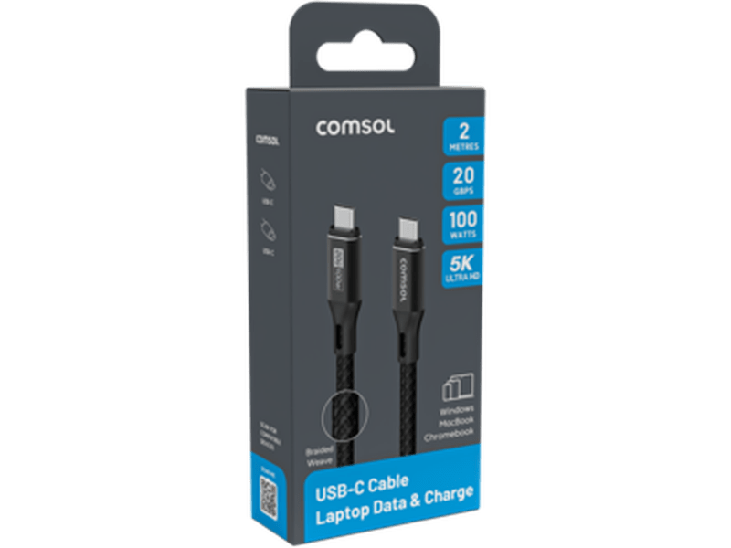 2m 20Gbps 100W USB-C to USB-C Cable - CC2020BK