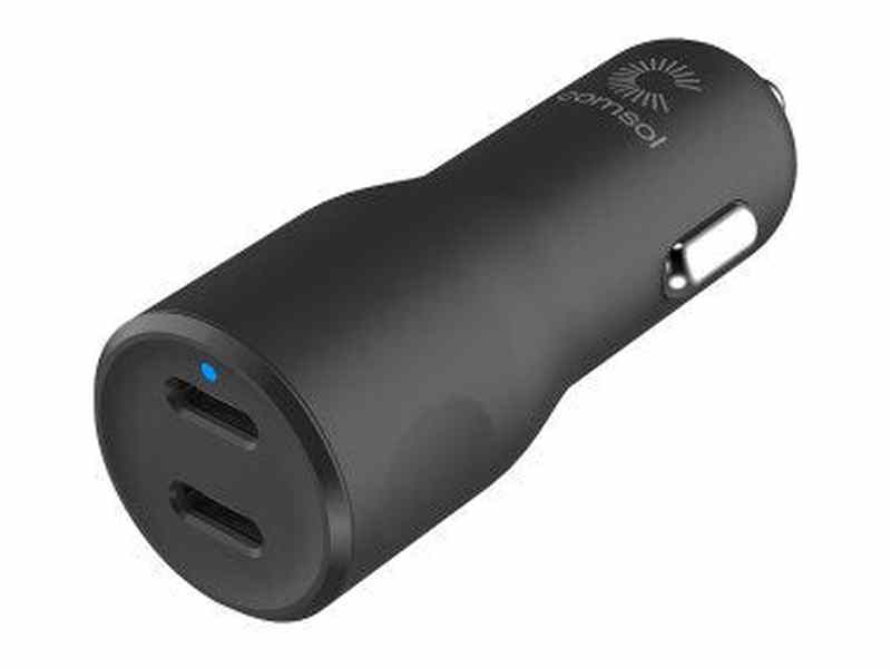 Comsol 40W Dual Port USB-C Car Charger - CCD40BK