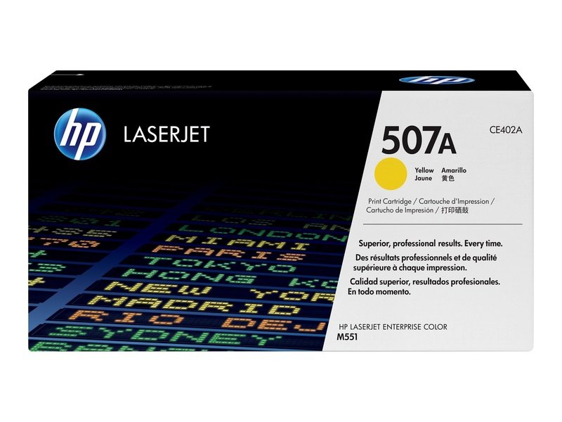 HP 507A Yellow LaserJet Cartridge