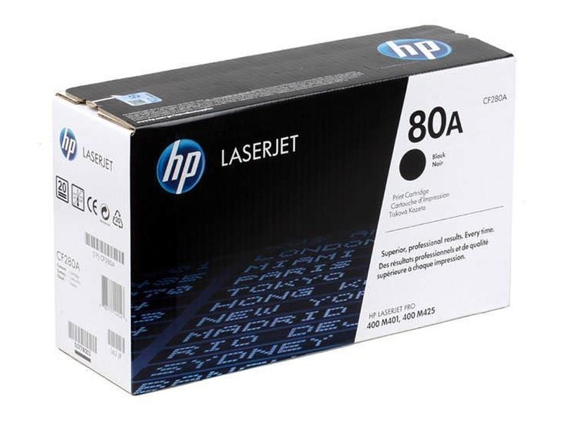 HP 80A Black Toner M401 M425 CP3525 Compatible Printers