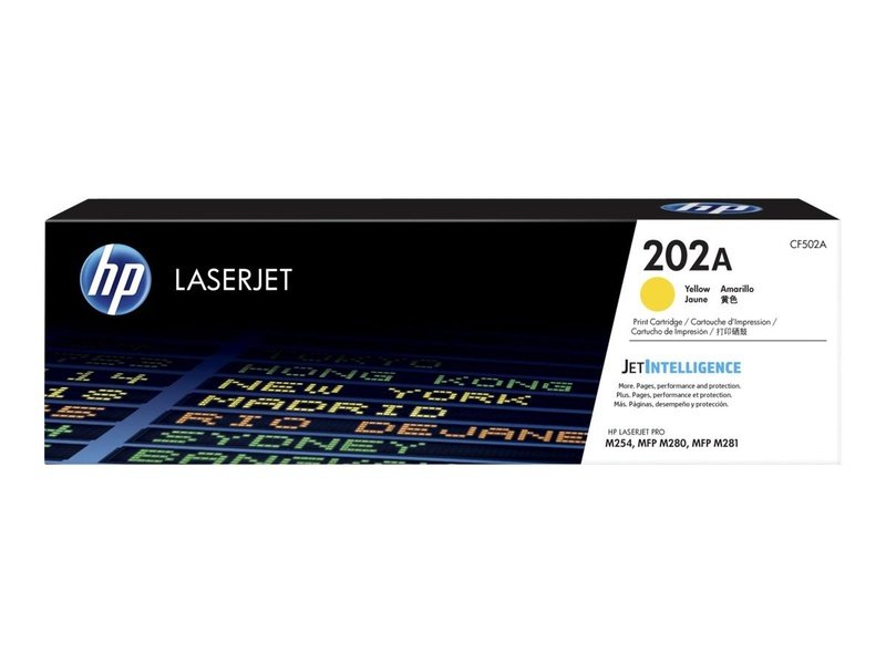 HP 202A Yellow Toner M254 M280 M281 Compatible Printers