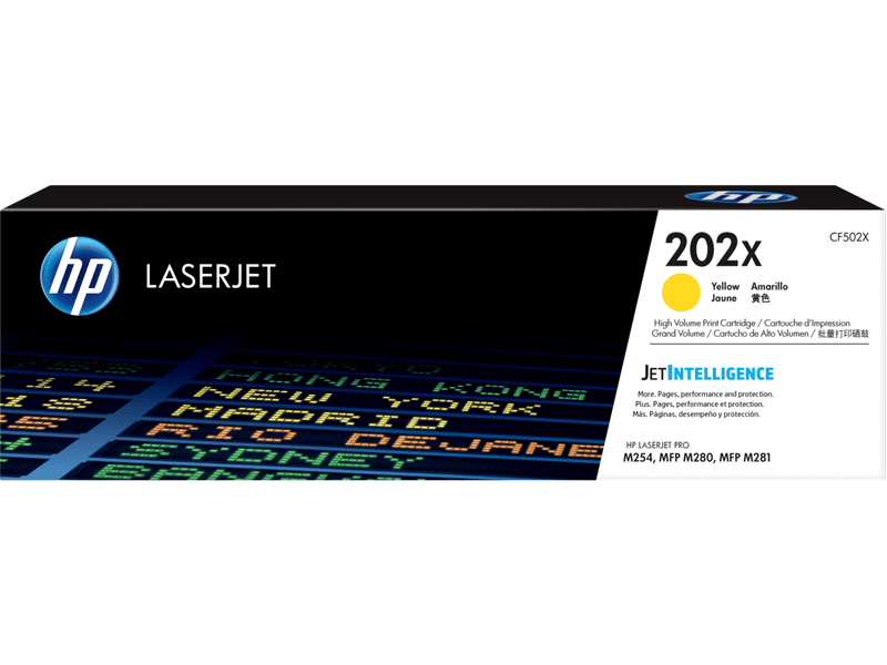 HP 202X Yellow LaserJet Toner Cartridge For M254 M280 M281 Series Printers