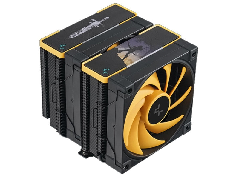 DeepCool AK620 Zero Dark Zoria High Performance CPU Cooler, 2x120mm Fluid Dynamic Bearing Fans, 6 Copper Heat Pipes LGA2066/1851-1155/AM4/AM5