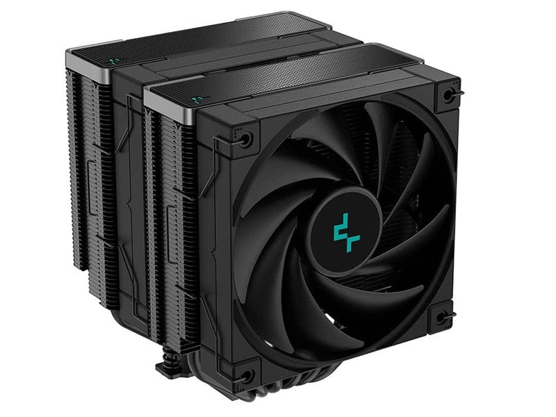 DeepCool AK620 Zero Dark High Performance CPU Cooler Dual-Tower Design, 2x120mm FDB Fans, 6 Copper Heat Pipes, LGA2066/1851-1155/AM4/AM5