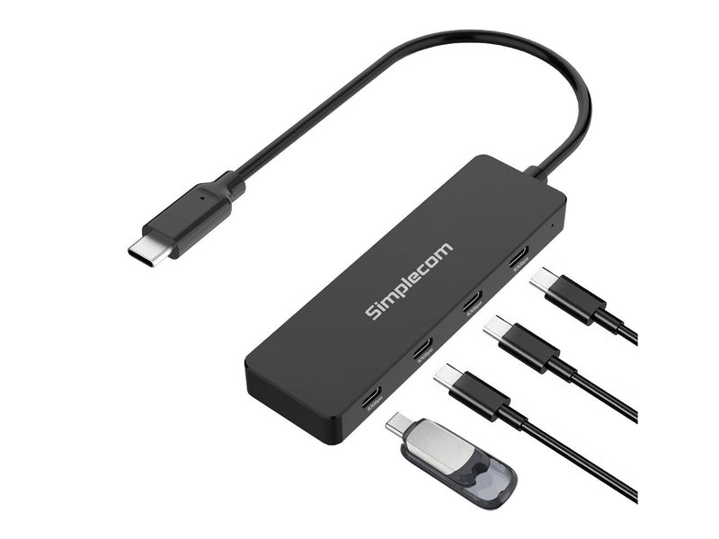 Simplecom CH384 USB-C to 4-Port USB-C Data Hub USB 3.2 Gen 2 10Gbps