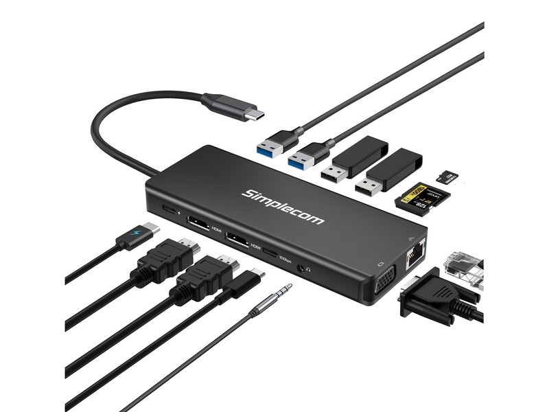 Simplecom CHN613 USB-C 13-in-1 Multiport Docking Station