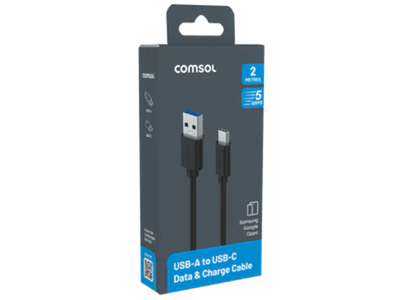 2m USB-A to USB-C 5Gbps Cable - CMAM20BK