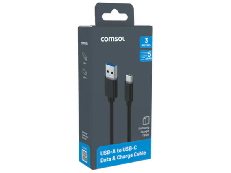 3m USB-A to USB-C 5Gbps Cable - CMAM30BK