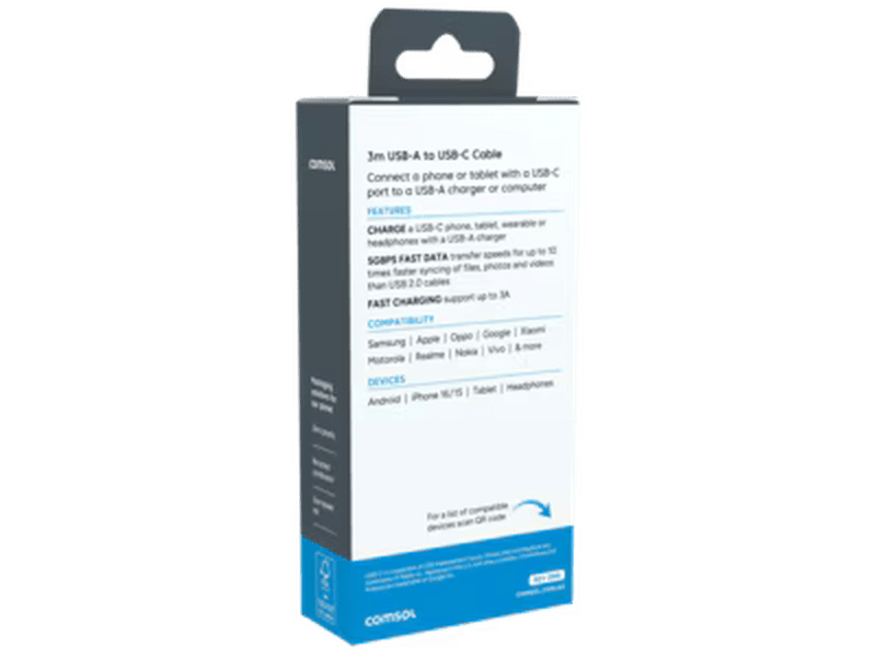 3m USB-A to USB-C 5Gbps Cable