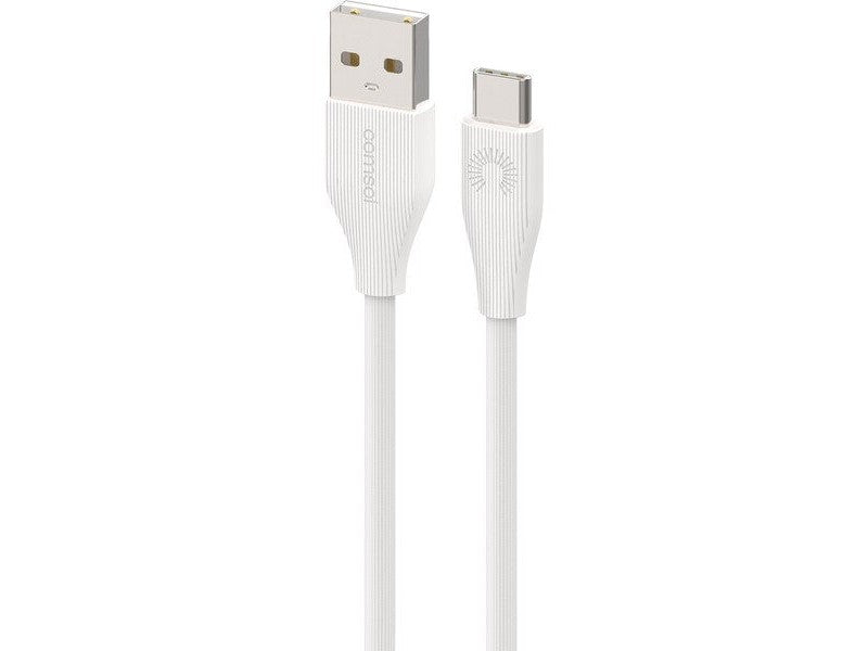 1m USB-A to USB-C Stripe Line Cable White - CMSL01WH