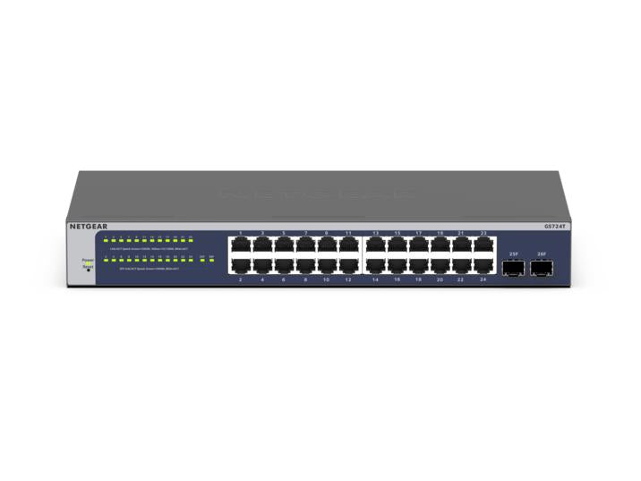 Netgear GS724T-600AUS 24-port Gigabit Ethernet Smart Switch GS724Tv6 Desktop/Rackmount