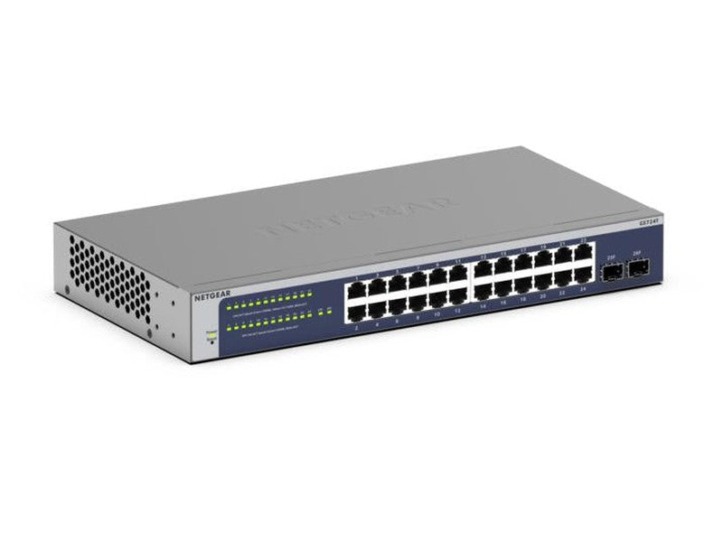 Netgear GS724T-600AUS 24-port Gigabit Ethernet Smart Switch GS724Tv6 Desktop/Rackmount