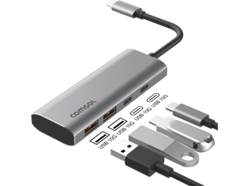 Comsol USB-C 4 Port Hub 10Gbps - CMU410