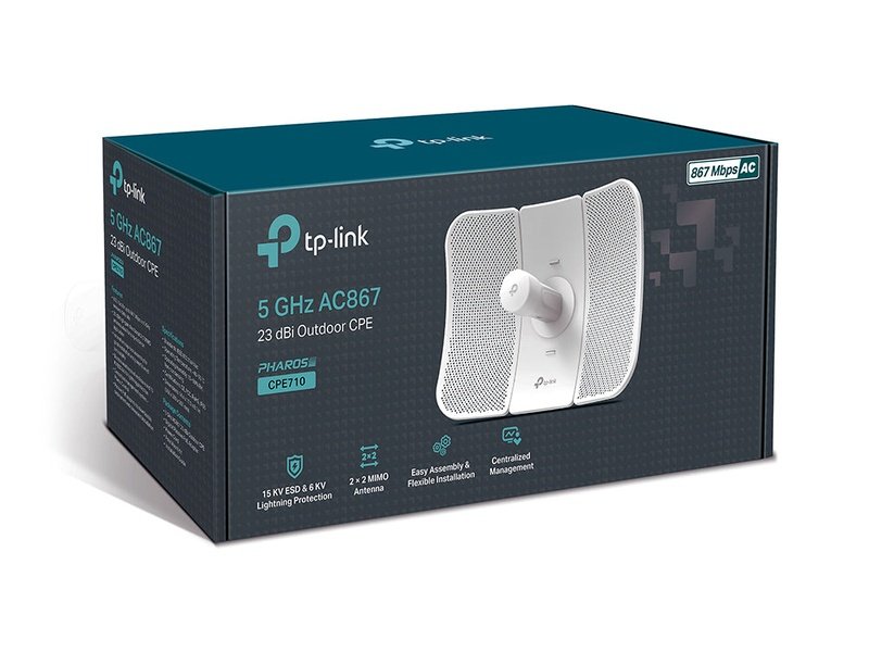 TP-Link CPE710 5GHz AC 867Mbps 23dBi Outdoor CPE