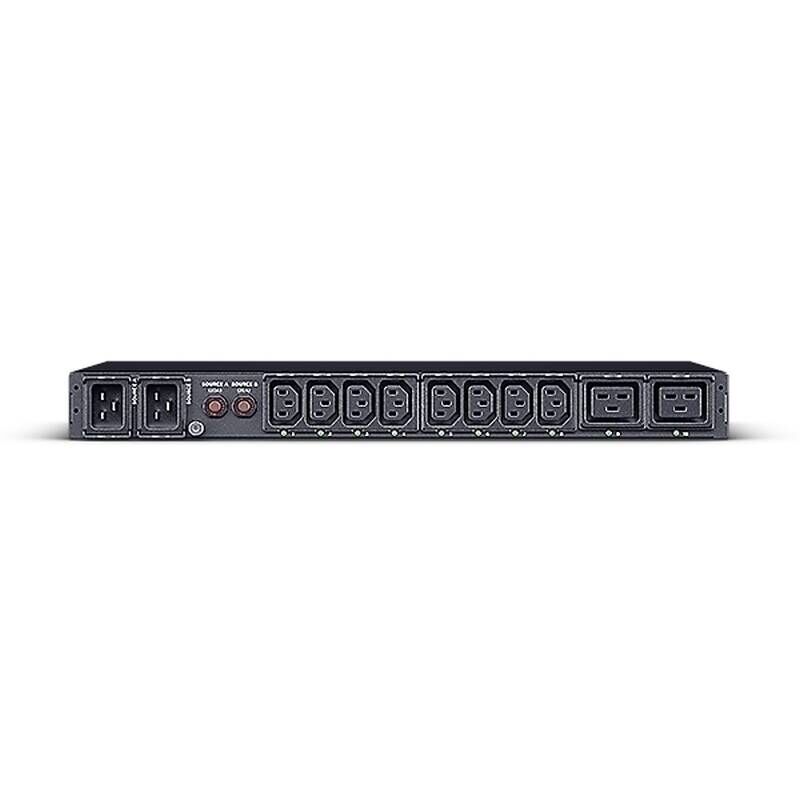 CyberPower 1U Switched Automatic Transfer Switch 16A 10 Outlets SNMP PDU44005