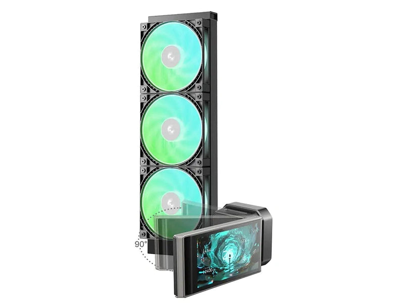 DeepCool LT360 VISION ARGB 360mm 4.5" IPS LCD AIO Liquid CPU Cooler