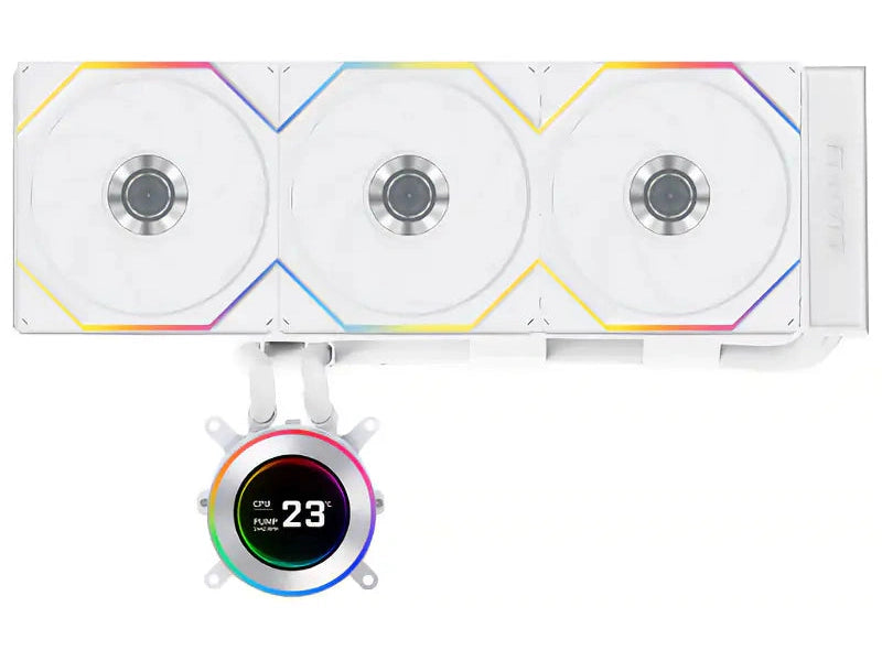 Lian Li Hydroshift II LCD-C 360TL 360mm RGB AIO CPU Cooler - White GHS2LCD36TW