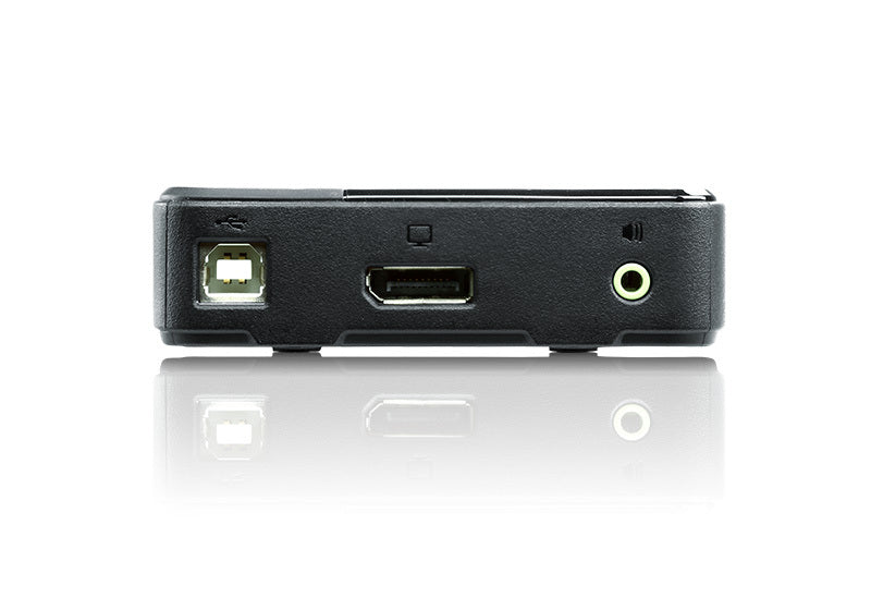 Aten Slim KVM Switch 2 Port Single Display DisplayPort w/ audio, Cables Included