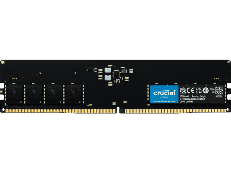 Crucial 16GB DDR5 Desktop Memory PC5-38400 4800MHz Unranked