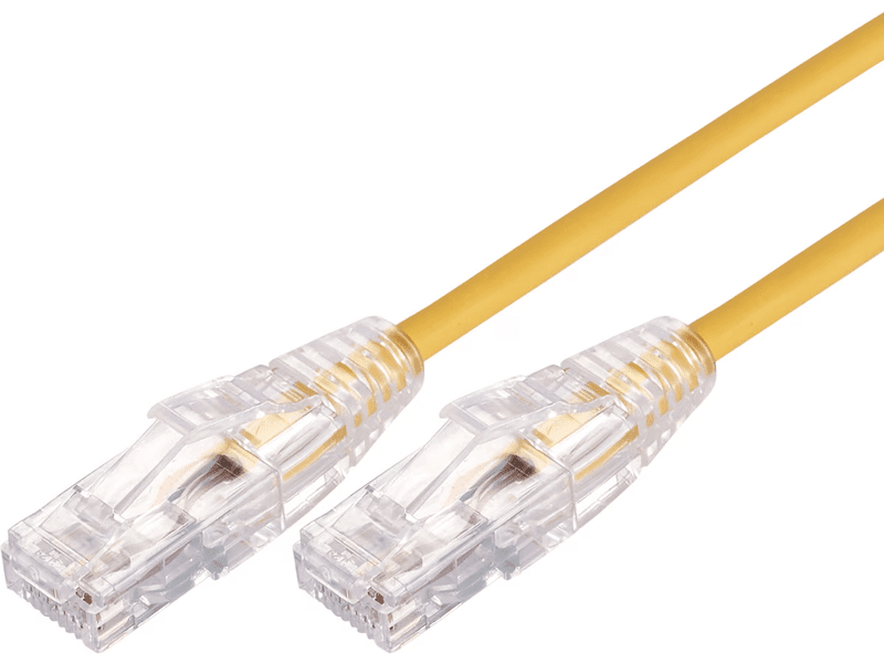 Comsol 30CM 10GbE Ultra Thin Cat 6A UTP Snagless Patch Cable Yellow