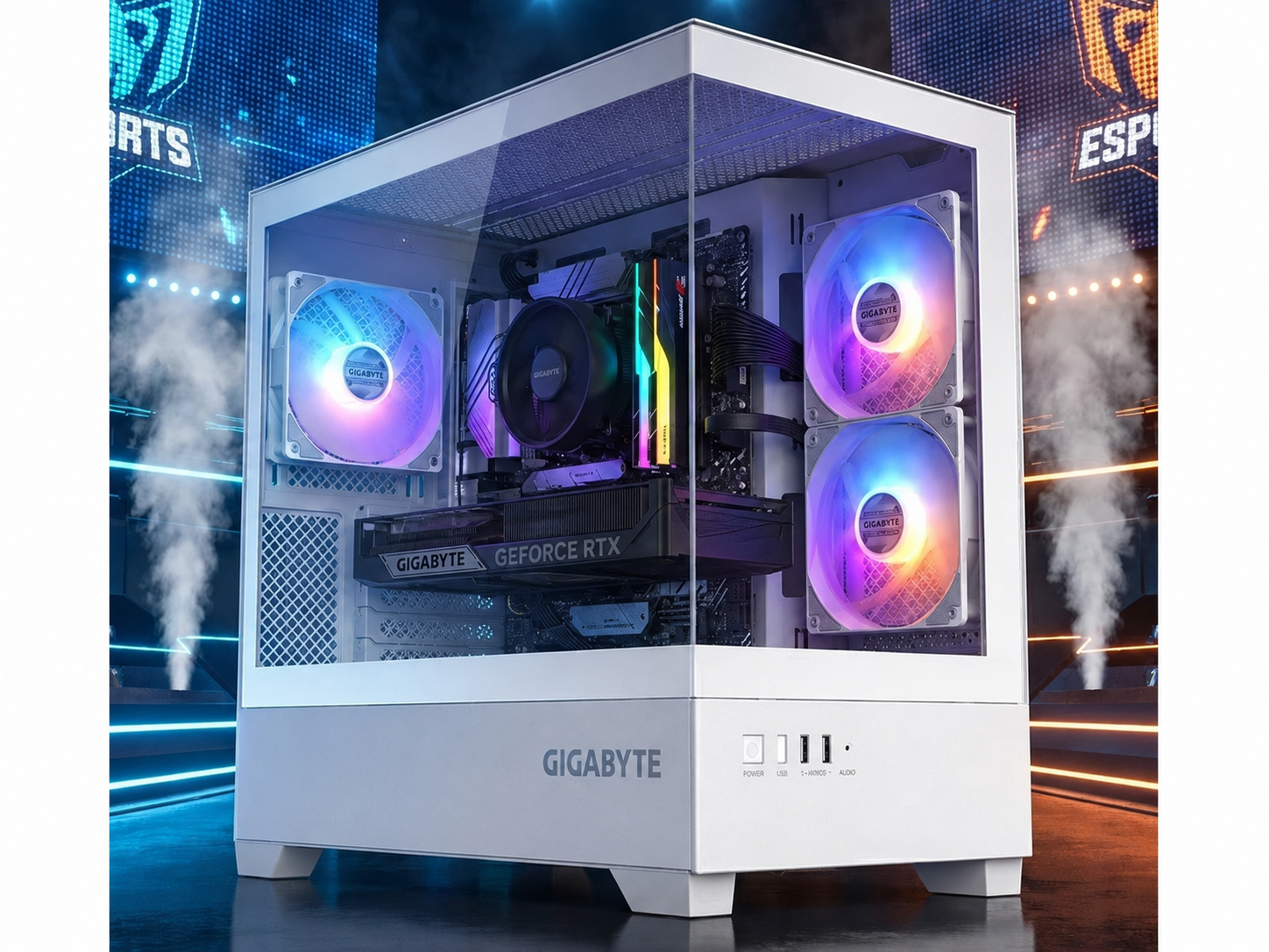 PCLAN Karken Gaming PC, AMD Ryzen 5 9500F / G.SKILL 32GB DDR5 / RTX5060 Ti / 1x HP 512GB SSD / 2 Year Return To Base Warranty