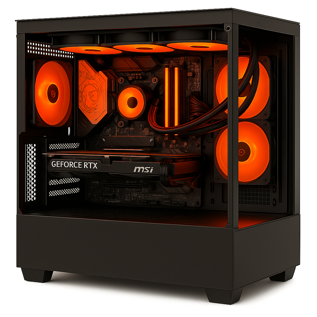 PC LAN AMD Ryzen5 7500F + RTX 5060 Ti mATX Gaming PC