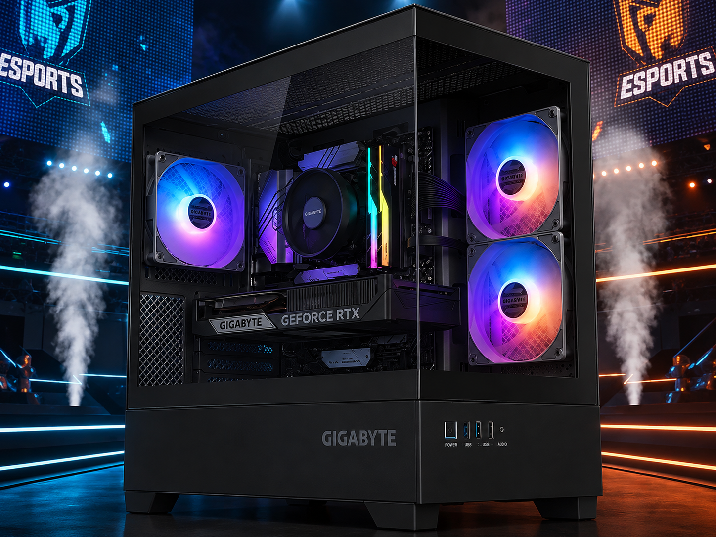 PCLAN Karken Gaming PC, AMD Ryzen 5 9500F / G.SKILL 32GB DDR5 / RTX5060 Ti / 1x HP 512GB SSD / 2 Year Return To Base Warranty