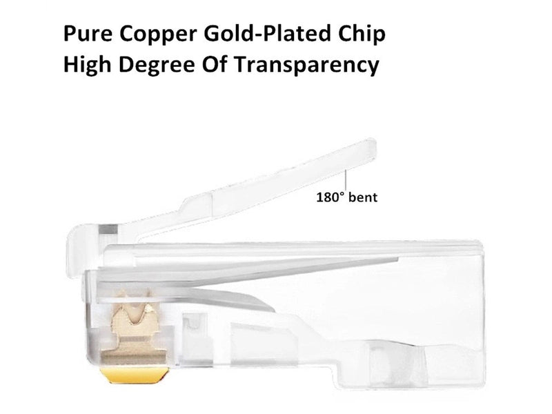 Cob CAT6 8P8C Connector for Stranded Cable 2 Piece