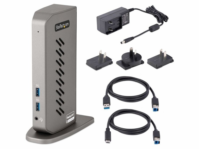StarTech USB-C USB-A Hybrid 4K Dock Dual Display HDMI 2 DP 2 USB 6 NO PD