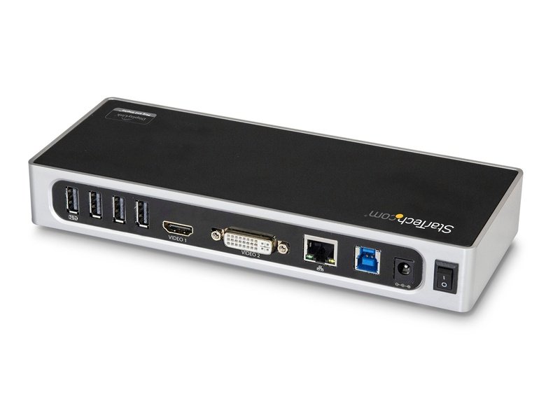 StarTech USB 3.0 Dock Dual Display HDMI DVI USB 6 RJ45