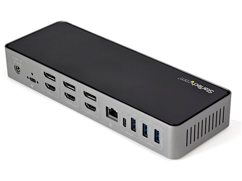 StarTech USB-C TB3 USB-A Hybrid 4K Dock Triple DISPLHDMI 3 DP 3 USB 4 85WAC3Y