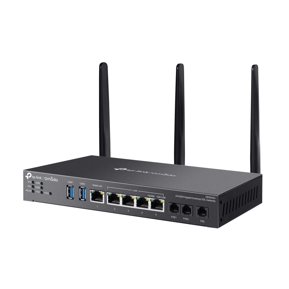 TP-Link DR3650v Omada AX3000 Wi-Fi 6 Gigabit Desktop DSL Gateway