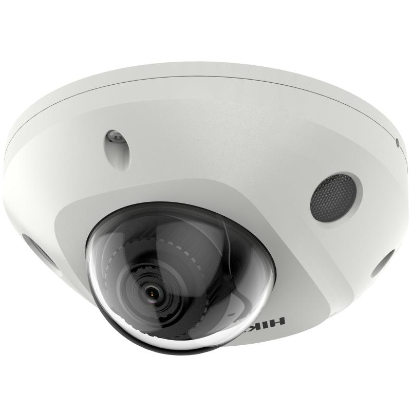 Hikvision Acusense 2CD2566G2-IS 6MP Mini Dome Camera, Fixed 4mm, IR 30M, Mic, 3Yr