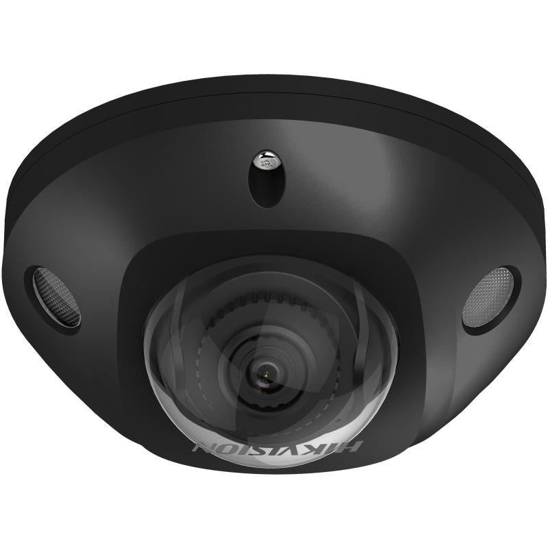 Hikvision Acusense 2CD2566G2-IS 6MP Mini Dome Camera, Black, Fixed 2.8mm, IR 30M, Mic, 3Yr