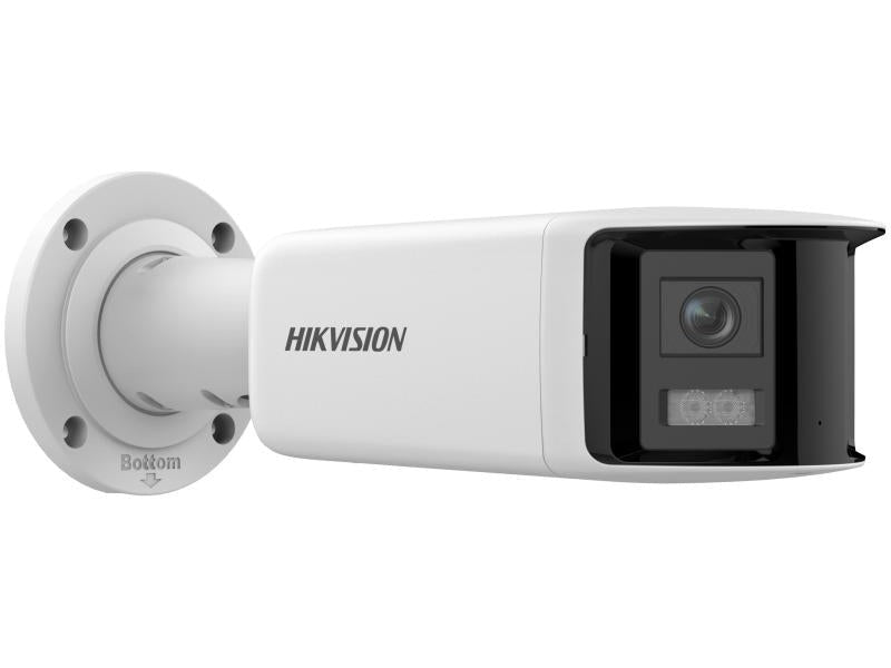 Hikvision ColorVu 2CD2T67G2P-LSU-Sl 6MP Dual Lens Stobe Audio Bullet, 2.8mm, Mic, 3Yr