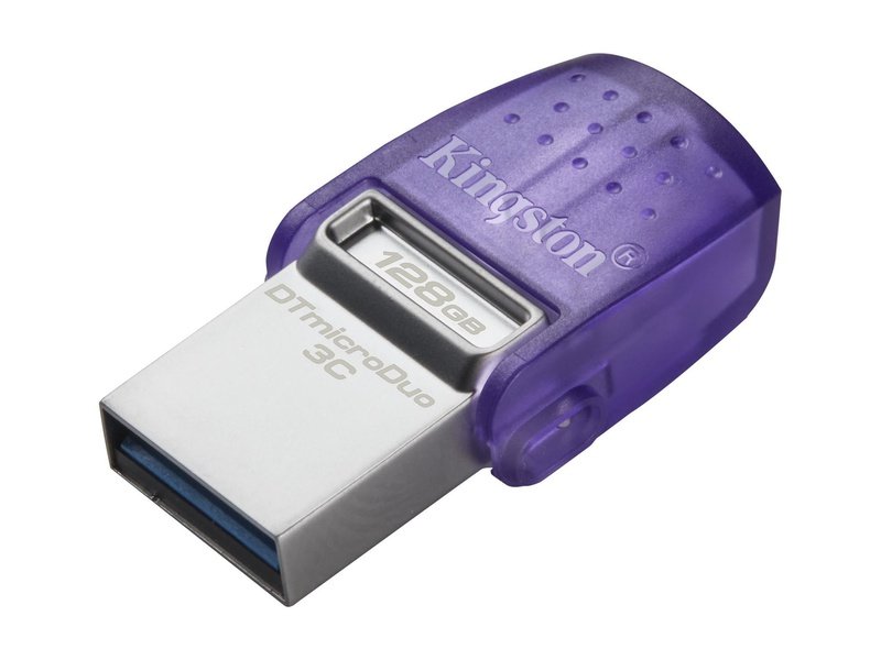 Kingston DataTraveler microDuo 3C DTDUO3CG3 128GB USB 3.2 Type C Flash Drive Purple