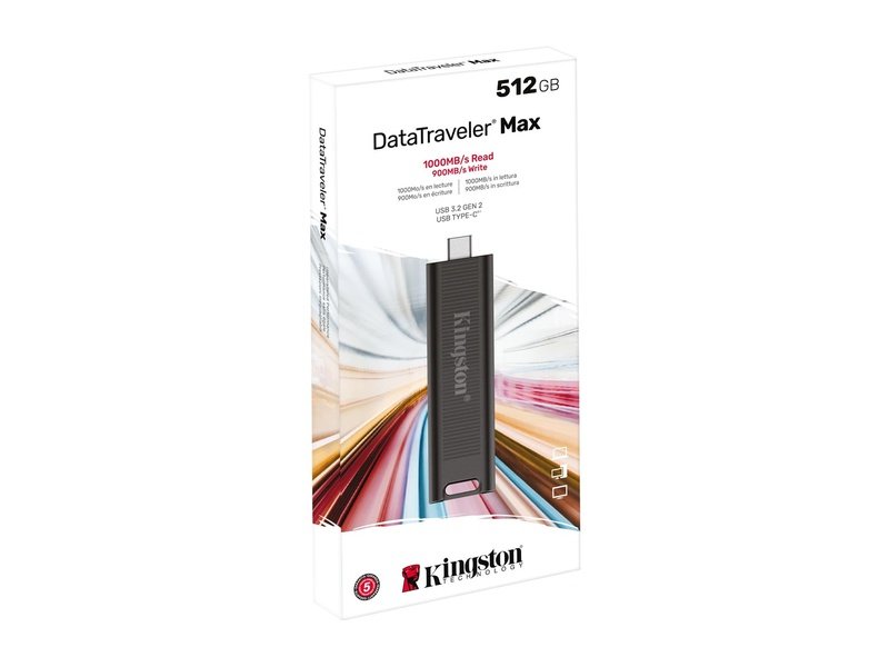 Kingston DataTraveler Max DTMAX 512GB USB 3.2 Type C Flash Drive
