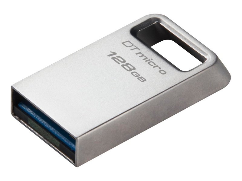 Kingston DataTraveler Micro DTMC3G2 128GB USB 3.2 Type A Flash Drive Silver