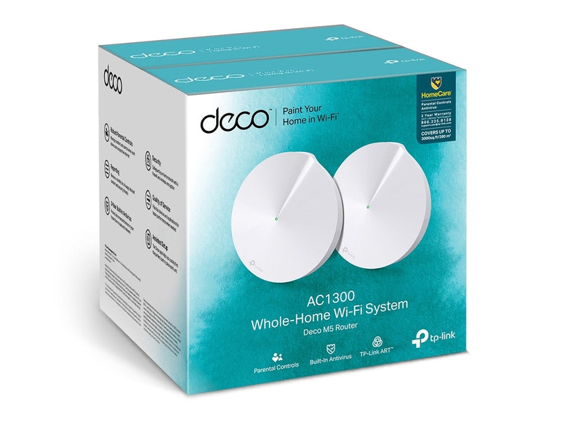 TP-Link Deco M5 Whole Home Mesh WiFi Router System 2-Pack