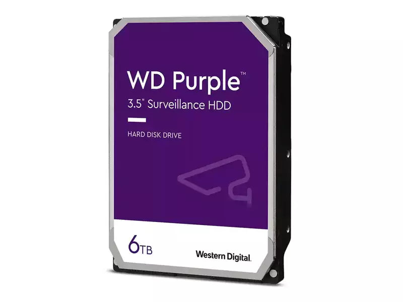 WD 6TB Purple 3.5" 5400RPM SATA3 Surveillance Hard Drive