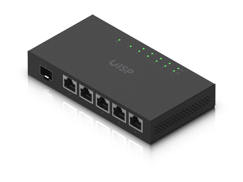Ubiquiti EdgeRoute Advanced Gigabit Ethernet Router - Compact Powerful Router Sporting,5 Gigabit RJ45 Ports Passive PoE Support& SFP,