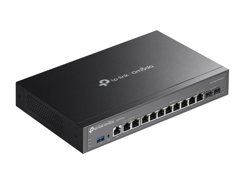 TP-Link ER7412-M2 Omada Multi-GIG VPN Router LAN/WAN 8 2.5G LAN/WAN 2 SFP 2 USB 1
