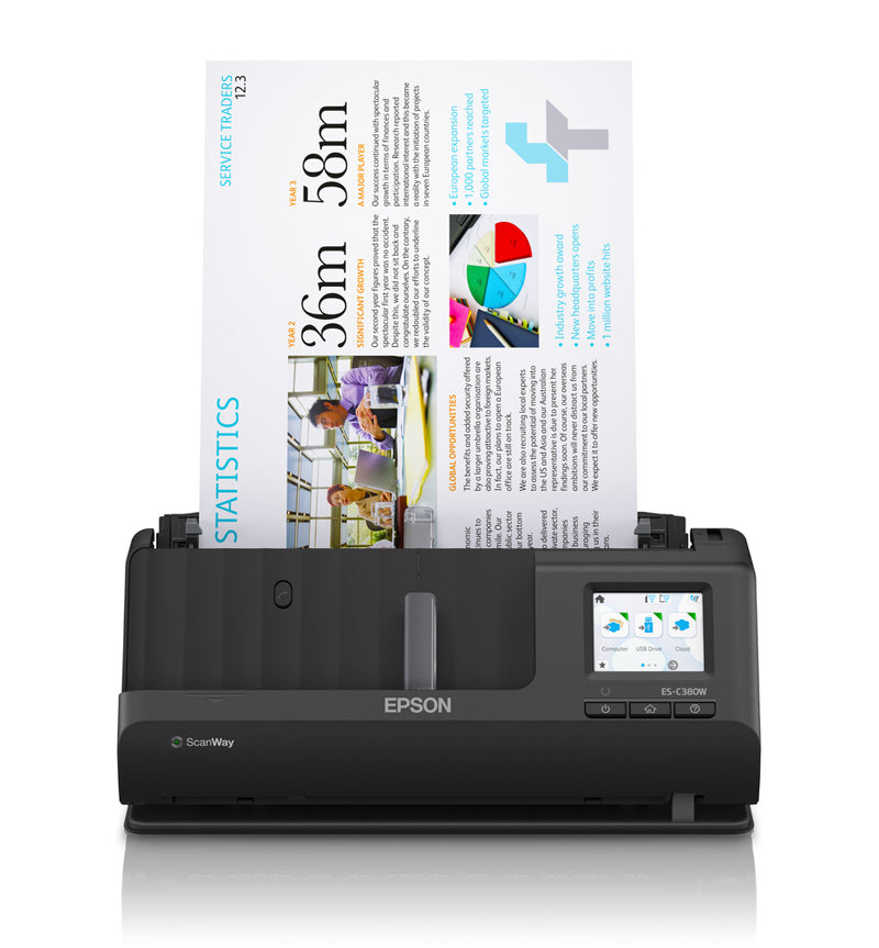 Epson Workforce ES-C380W Document Scanner (B11B269501)