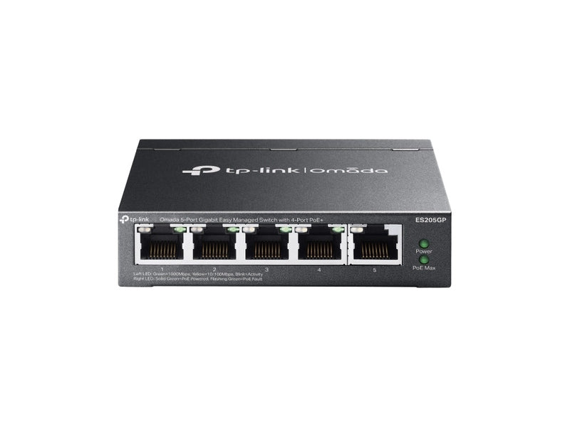 TP-Link ES205GP Omada 5-Port Easy Managed Gigabit Switch PoE+ 4 Omada SDN