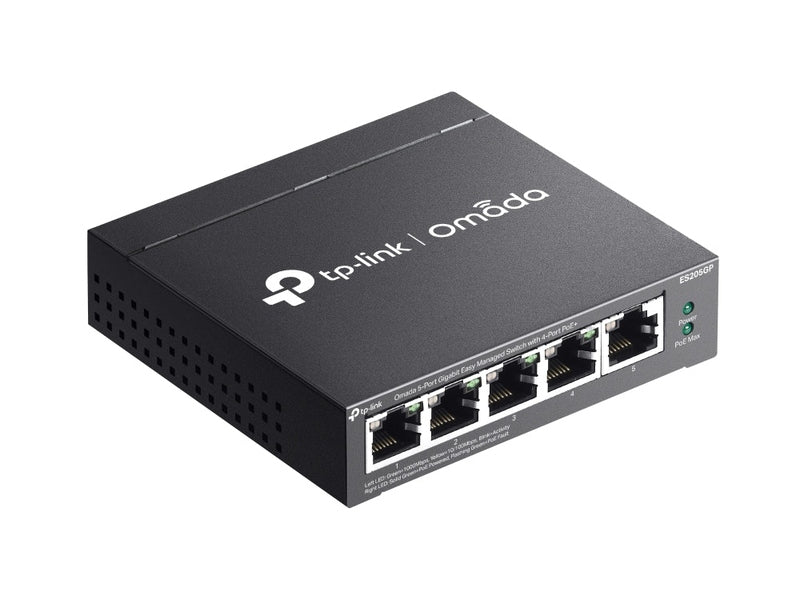 TP-Link ES205GP Omada 5-Port Easy Managed Gigabit Switch PoE+ 4 Omada SDN