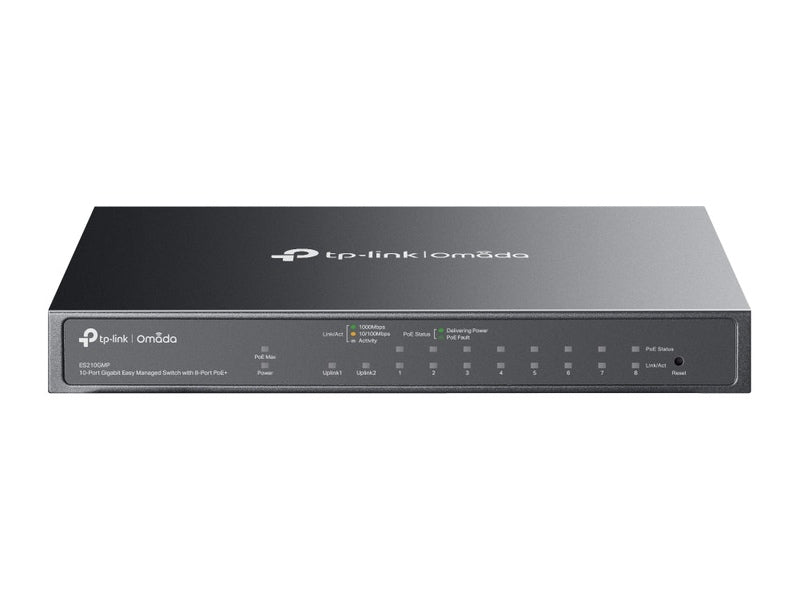 TP-Link ES210GMP Omada Easy Managed 8 Port Gigabit PoE+ Switch