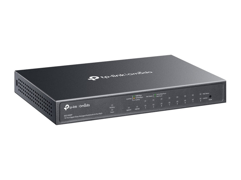 TP-Link ES210GMP Omada Easy Managed 8 Port Gigabit PoE+ Switch