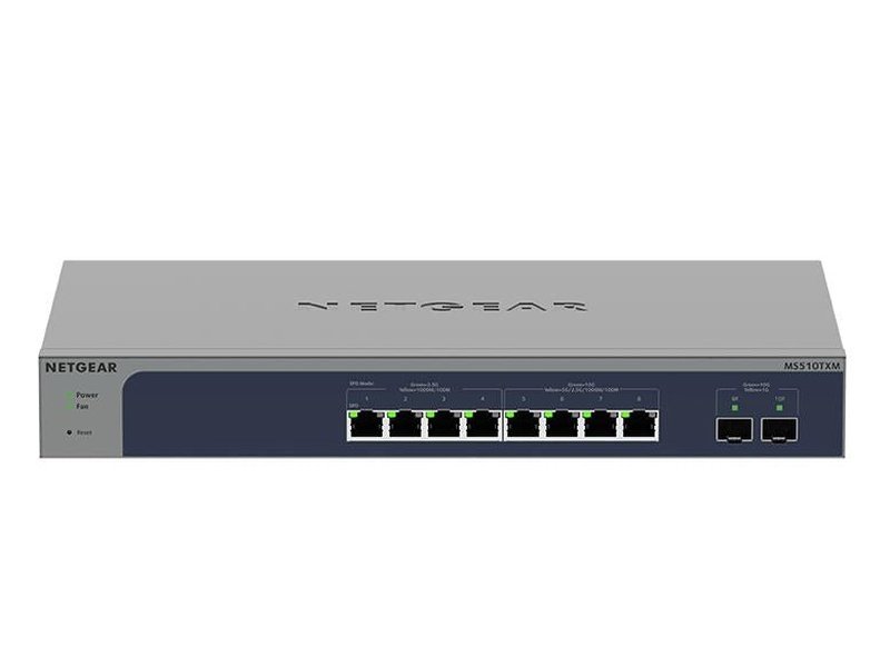 Netgear MS510TXM 8-Port Multi-Gigabit/10G Ethernet Smart Switch with 2 SFP+ Port
