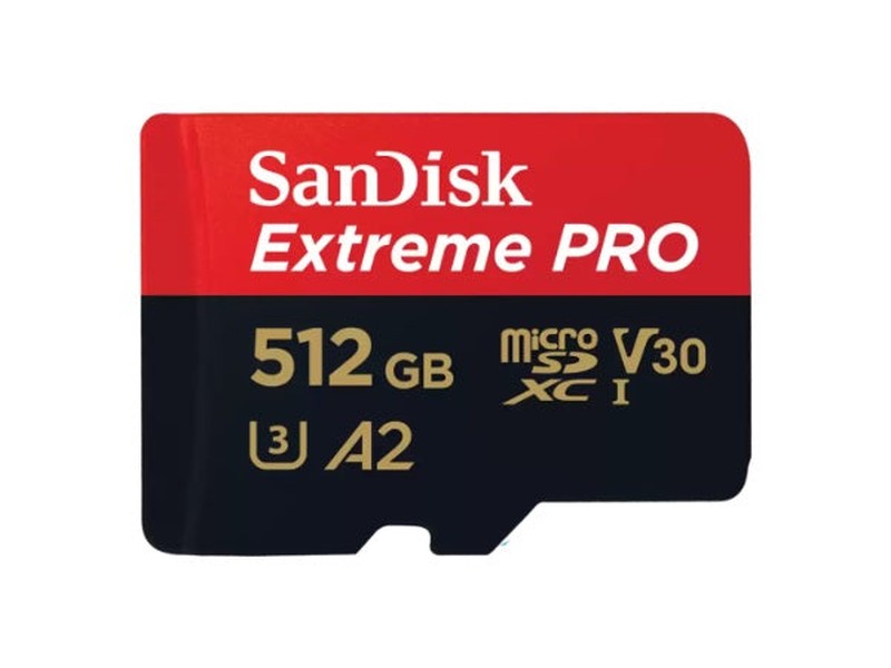 SanDisk Extreme® PRO microSDXC™ UHS-I CARD 512GB Write speeds of up to 140MB/S Great for capturing 4K UHD video Lifetime Limited Warranty